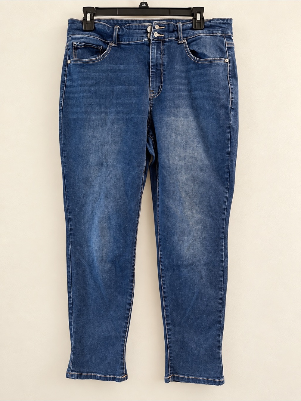 maurices High-Rise Double-Button Stretch Jeans Blue 20W